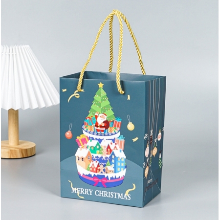 Customized Paper Bag Big Christmas Gift Bag Wholesale 