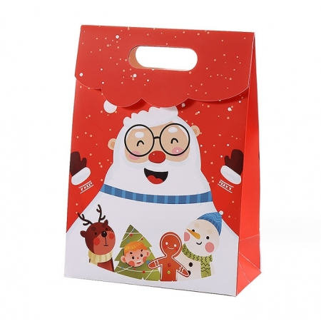 Custom Christmas Bag Gift Paper Packaging Bag 