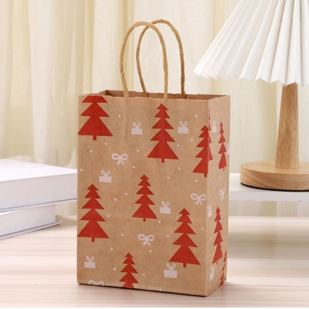 Custom Logo Paper Bag Kraft Bag Christmas Gift Bag For Snow White 