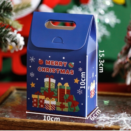 Custom Printed Paper Bag Fancy Gift Christmas Packaging Small Bags 
