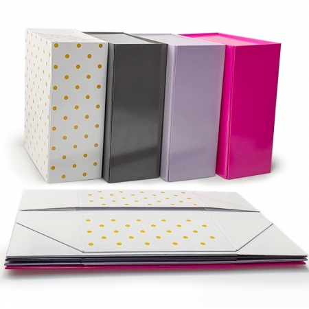 Magnetic Flip Box Folding Packaging Paper Box Custom Logo 