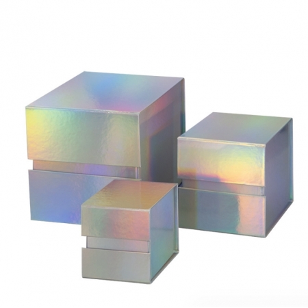 Custom Magnetic Jewelry Box Closure Folding Cardboard Box 