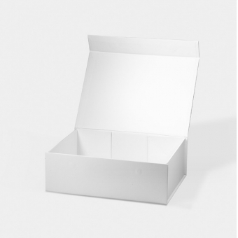 Custom White Gift Boxes Folding Packaging Magnetic Carton Huake Printing