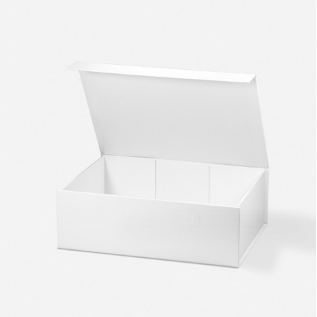 Custom White Gift Boxes Folding Packaging Magnetic Carton 