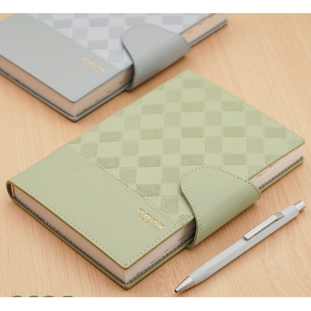 Custom Journal Printing A4 Paper 80 gsm Notebook PU Leather Diary 2024 