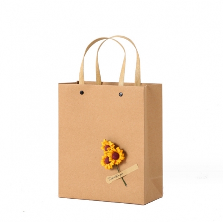 Luxury Shopping Bag Retail Hard Kraft Paper Bag With Handle Custom Logo 