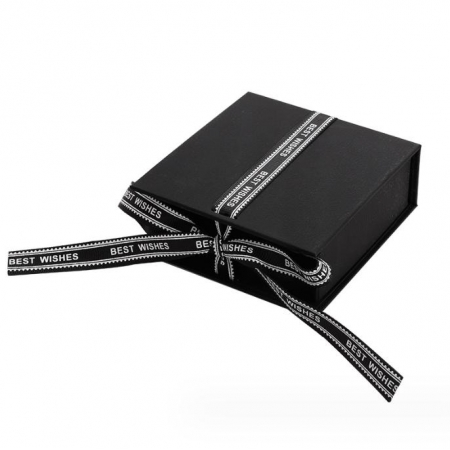 Custom Jewelry Box Cardboard Premium Gift Box With Ribbon Logo 