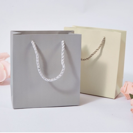 Custom Paper Bag For Clothes Luxury Shopping Retail Hard Kraft Packaging Handle Bag 