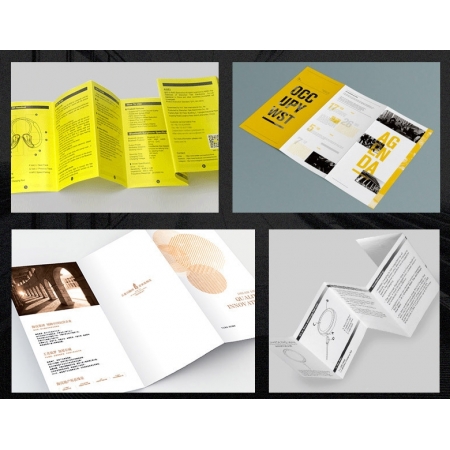 Custom Folding Book Catalogue Brochure Printing Flat And Fold Box Pamphlet Printing 